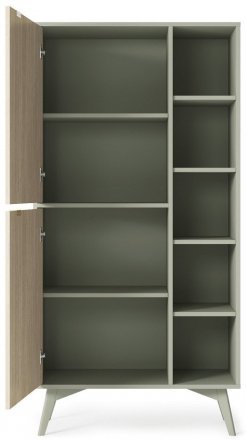 Стелаж Perfect Home Форест / Forest RG80 2-дверний Евкаліпт/ялиця сканді (PFH-091478)
