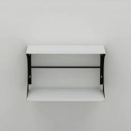 Настінна полиця Ferrum-decor Букін 330x600x240 метал Чорний ДСП Біле 16 мм (FRD-102863) Настінна полиця Ferrum-decor Букін 330x600x240 метал Чорний ДСП Біле 16 мм (FRD-102863)