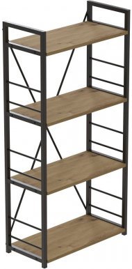 Етажерка 4/60 Ferrum-decor Серії Конект 120x60x28 чорний ДСП Дуб Артизан 16мм (FRD-104238) Етажерка 4/60 Ferrum-decor Серії Конект 120x60x28 чорний ДСП Дуб Артизан 16мм (FRD-104238)
