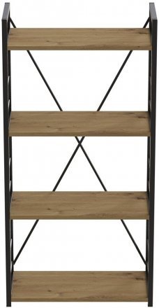 Етажерка 4/60 Ferrum-decor Серії Конект 120x60x28 чорний ДСП Дуб Артизан 16мм (FRD-104238) Етажерка 4/60 Ferrum-decor Серії Конект 120x60x28 чорний ДСП Дуб Артизан 16мм (FRD-104238)