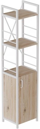Етажерка 3/34 Ferrum-decor Серії Конект із тумбою 144x34x28 Білий ДСП Сан-Марино (FRD-104429)