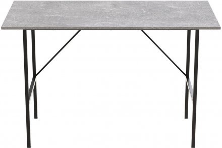 Стіл письмовий LINE Тайм Ferrum-decor 750x1200x600 Чорний метал ДСП Бетон 16 мм (FRD-104891)