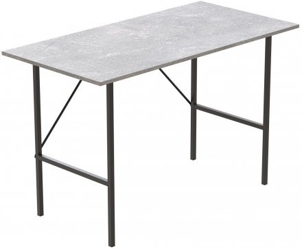 Стіл письмовий LINE Тайм Ferrum-decor 750x1200x600 Чорний метал ДСП Бетон 16 мм (FRD-104891)