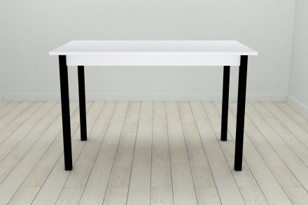 Стіл кухонний Ferrum-decor Маріо 75x120x70 Чорний ДСП Біле 16мм (FRD-106195)