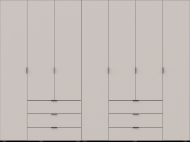 Комплект шаф для одягу Doros Гелар (2 шт.) 271,2х49,5х203,4 см Кашемір (DRS-011242) Комплект шаф для одягу Doros Гелар (2 шт.) 271,2х49,5х203,4 см Кашемір (DRS-011242)