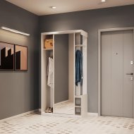 Передпокій з дзеркалом Doros City One Door 110х45х210 см Білий (DRS-011404) Передпокій з дзеркалом Doros City One Door 110х45х210 см Білий (DRS-011404)