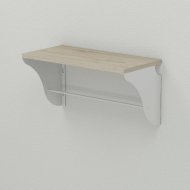 Настінна полиця Ferrum-decor Комфі 260x600x240 метал Білий ДСП Сонома 16 мм (FRD-102747) Настінна полиця Ferrum-decor Комфі 260x600x240 метал Білий ДСП Сонома 16 мм (FRD-102747)