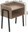 Тумба модульна Ferrum-decor Джузі 540x450x320 метал Чорний ДСП Дуб Сан-Марино 16 мм (FRD-102969)
