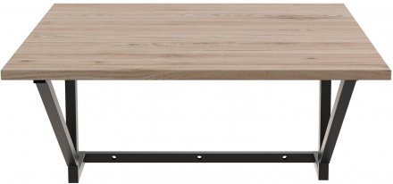 Стіл розкладний Олександр 2 Ferrum-decor 750x600x700 Чорний метал ДСП Дуб Сан-Марино 16 мм (FRD-104893)
