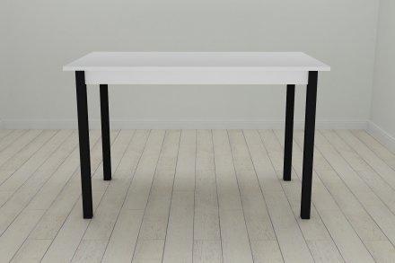 Стіл кухонний Ferrum-decor Маріо 75x120x80 Чорний ДСП Біле 16мм (FRD-106196)