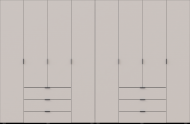 Комплект шаф для одягу Doros Гелар (2 шт.) 310х49,5х203,4 см Кашемір (DRS-011243) Комплект шаф для одягу Doros Гелар (2 шт.) 310х49,5х203,4 см Кашемір (DRS-011243)