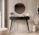 Стіл туалетний Perfect Home Ланте / Lante 1S/100 з 1 шухлядою і чорними ніжками Чорний (PFH-091188)