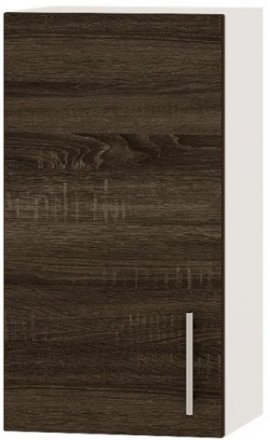 Кухонний модуль Оптіма Верх В01-390 Білий/Дуб Сонома Трюфель 390х296х720 мм (DTM-071415)