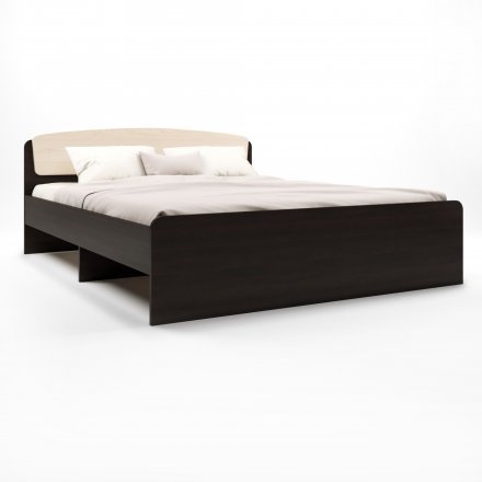 Двоспальне ліжко Еверест Асторія з двома ящиками 160х200 см венге/дуб молочний (DTM-2488)