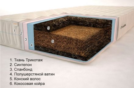 Матрац Гранд Пегас 70х170х16 см
