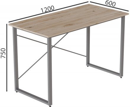 Комп'ютерний стіл Ferrum-decor Дейв 75x120x60 сірий ДСП Дуб Сан-Марино 32мм (FRD-102376) Комп'ютерний стіл Ferrum-decor Дейв 75x120x60 сірий ДСП Дуб Сан-Марино 32мм (FRD-102376)