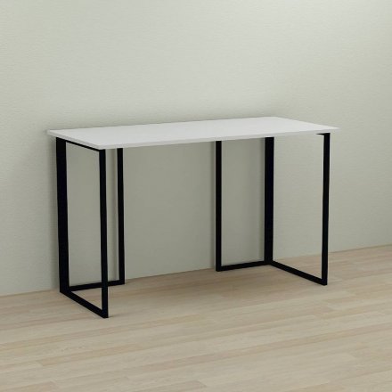 Письмовий стіл Ferrum-decor Ханна 75x120x60 чорний ДСП Біле 16мм (FRD-103481)