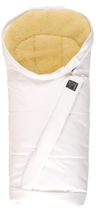 Тёплый конверт Премиум из овчины медико-сорт Kaiser Coosy-Sheepskin medi размеры 98х45 см (сверкающий белый)