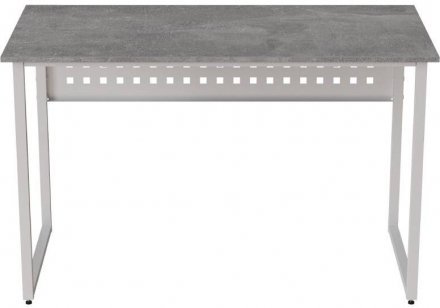Стіл письмовий Майк Ferrum-decor 75x120x70 Білий метал ДСП Бетон 16 мм (FRD-106532)