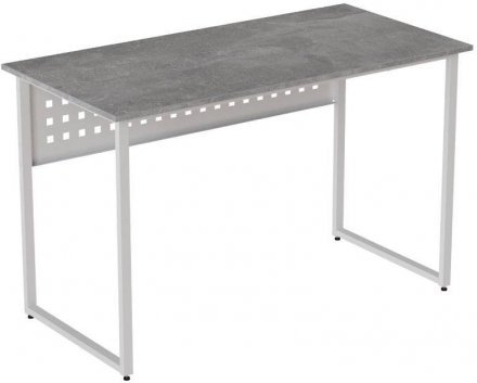 Стіл письмовий Майк Ferrum-decor 75x120x70 Білий метал ДСП Бетон 16 мм (FRD-106532)
