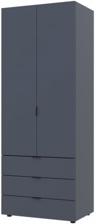 Шафа розпашна для одягу Doros Гелар 77,5х49,5х203,4 см Графіт (DRS-011107)