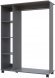 Гардеробна стійка Doros Д1 100х41,6х129,4 см Графіт (DRS-011416)