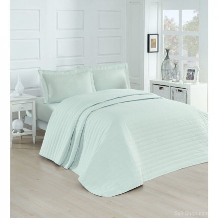 Покривало стьобане Monart mint ментоловий 220х240 см Покривало стьобане Monart mint ментоловий 220х240 см