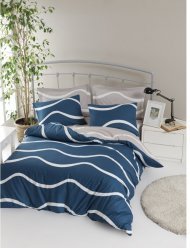 Постільна білизна Home Perfect Ranforce Nova блакитний сімейний 145х210 см Постільна білизна Home Perfect Ranforce Nova блакитний сімейний 145х210 см