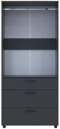 Шафа для одягу Doros Торн Антрацит 2 ДСП/3Ш (штанга) 90х51.6х200 (DRS-012073)