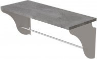 Настінна полиця Ferrum-decor Комфі 260x600x240 метал Білий ДСП Бетон 16 мм (FRD-102750) Настінна полиця Ferrum-decor Комфі 260x600x240 метал Білий ДСП Бетон 16 мм (FRD-102750)