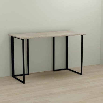 Письмовий стіл Ferrum-decor Ханна 75x120x60 чорний ДСП Дуб Сонома 16мм (FRD-103482)