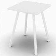 Табурет кухонний Ferrum-decor 430x320x320 Білий метал ДСП Біле 16 мм (FRD-104642)