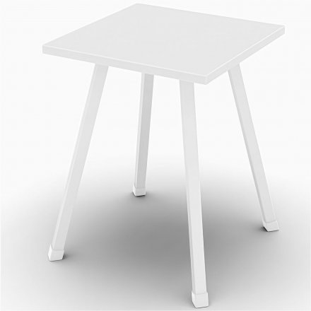 Табурет кухонний Ferrum-decor 430x320x320 Білий метал ДСП Біле 16 мм (FRD-104642)