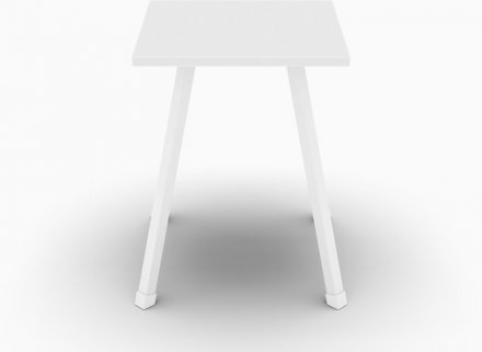 Табурет кухонний Ferrum-decor 430x320x320 Білий метал ДСП Біле 16 мм (FRD-104642)