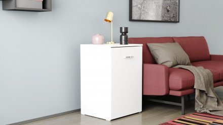 Стіл-тумба трансформер Смарт 1/1 Ferrum-decor 750x1450x500 ДСП Біле 16 мм (FRD-105067)