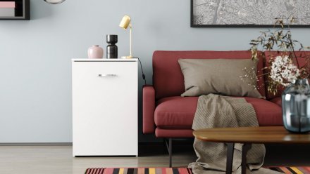 Стіл-тумба трансформер Смарт 1/1 Ferrum-decor 750x1450x500 ДСП Біле 16 мм (FRD-105067)