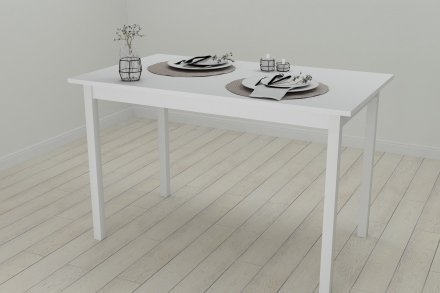 Стіл кухонний Ferrum-decor Маріо 75x120x70 Білий ДСП Біле 16мм (FRD-106198)