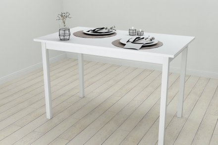Стіл кухонний Ferrum-decor Маріо 75x120x70 Білий ДСП Біле 16мм (FRD-106198)