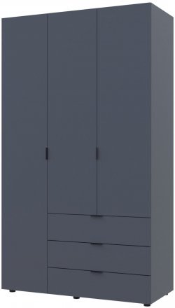 Шафа розпашна для одягу Doros Гелар 116,2х49,5х203,4 см Графіт (DRS-011108)