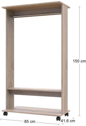 Гардеробна стійка Doros Д2 85х41,6х150 см Дуб сонома (DRS-011417)