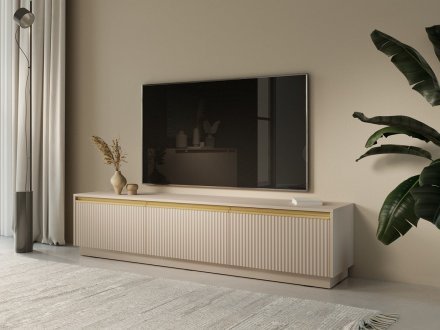 Тумба під ТВ Perfect Home Роял / Royal RTV180 3-дверна Бежевий (PFH-091293)