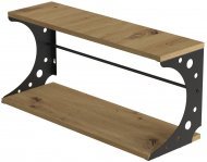 Настінна полиця Ferrum-decor Букін 330x600x240 метал Чорний ДСП Дуб Артизан 16 мм (FRD-102868) Настінна полиця Ferrum-decor Букін 330x600x240 метал Чорний ДСП Дуб Артизан 16 мм (FRD-102868)