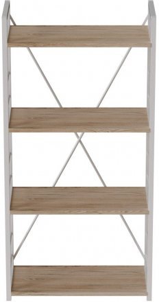 Етажерка 4/60 Ferrum-decor Серії Конект 120x60x28 білий ДСП Дуб Сан-Марино 16мм (FRD-104243) Етажерка 4/60 Ferrum-decor Серії Конект 120x60x28 білий ДСП Дуб Сан-Марино 16мм (FRD-104243)