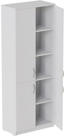 Шафа Анжело Ferrum-decor 5 полиць 4 двері 1900x800x380 ДСП Біле 16 мм (FRD-105055)