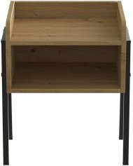 Тумба модульна Ferrum-decor Джузі 540x450x320 метал Чорний ДСП Дуб Дуб Артизан 16 мм (FRD-102973)