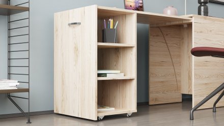 Стіл-тумба трансформер Смарт 1/1 Ferrum-decor 750x1450x500 ДСП Дуб Сан-Марино 16 мм (FRD-105068)