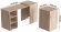 Стіл-тумба трансформер Смарт 1/1 Ferrum-decor 750x1450x500 ДСП Дуб Сан-Марино 16 мм (FRD-105068)