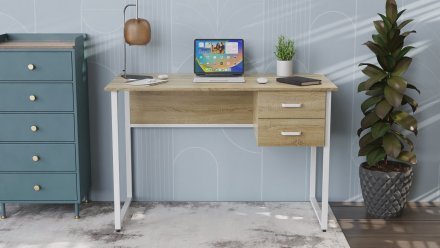 Письмовий стіл Ferrum-decor Гаррі 76x120x60 сірий ДСП Дуб Сонома 32мм (FRD-101457) Письмовий стіл Ferrum-decor Гаррі 76x120x60 сірий ДСП Дуб Сонома 32мм (FRD-101457)
