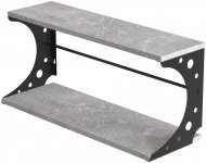 Настінна полиця Ferrum-decor Букін 330x600x240 метал Чорний ДСП Бетон 16 мм (FRD-102869) Настінна полиця Ferrum-decor Букін 330x600x240 метал Чорний ДСП Бетон 16 мм (FRD-102869)