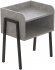 Тумба модульна Ferrum-decor Джузі 540x450x320 метал Чорний ДСП Бетон 16 мм (FRD-102974)